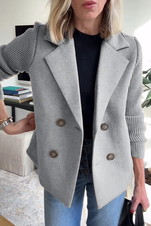 Zyra Oslo | Elegant Blazer med Strikkede Ermer