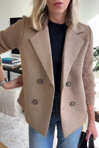 Zyra Oslo | Elegant Blazer med Strikkede Ermer