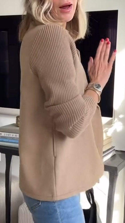 Zyra Oslo | Elegant Blazer med Strikkede Ermer